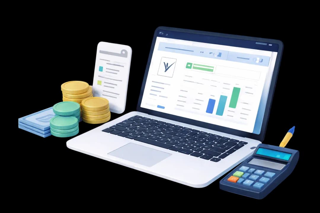 Tax dashboard illustration